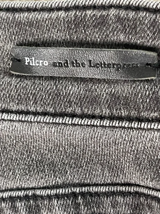 Anthropologie Pilcro Women’s Size 27 Midi Rise Straight Leg Jeans Black - Picture 8 of 16